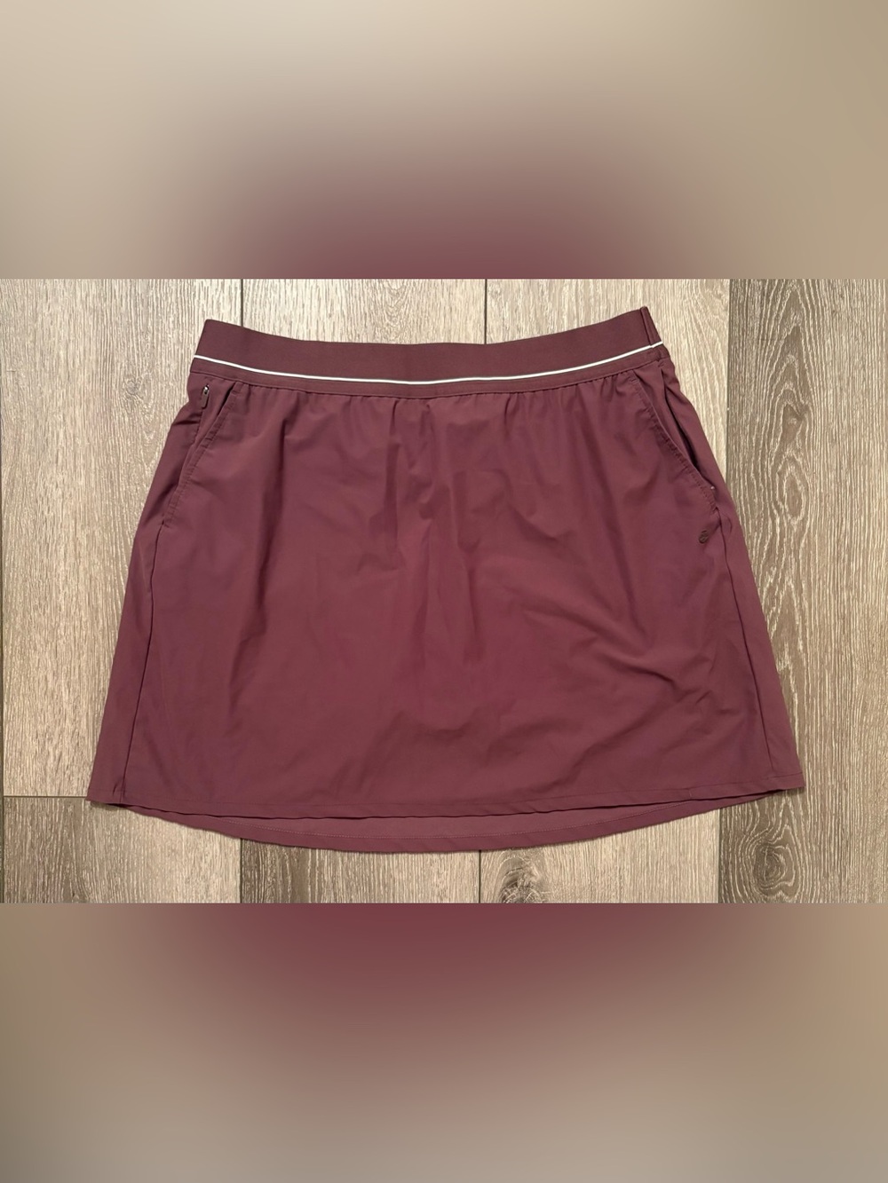 Soybu Active Skort Women’s Large Athletic Golf Tennis Skirt Skort Zip Pockets